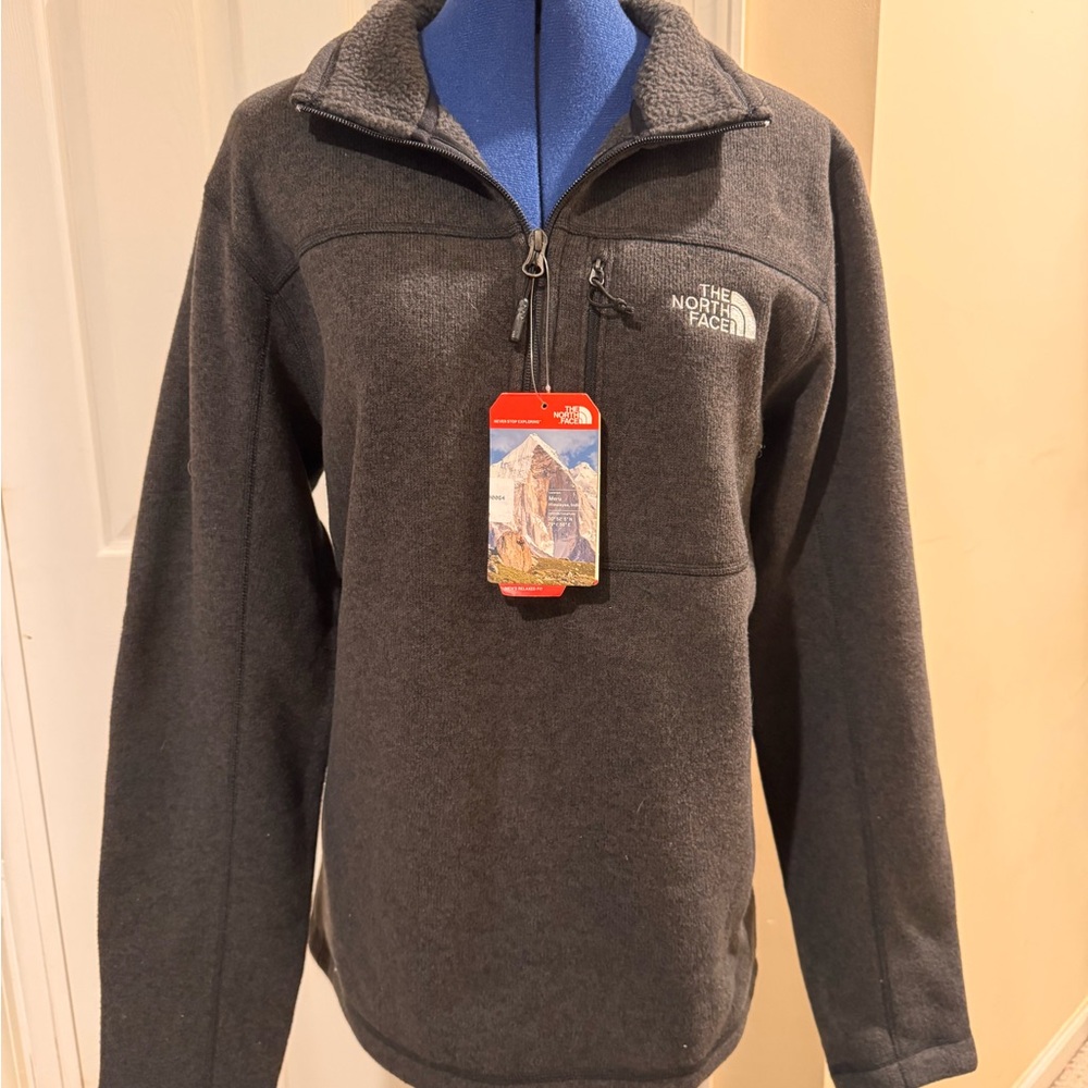 Men's The North Face Charcoal Fleece Quartzip Jacket